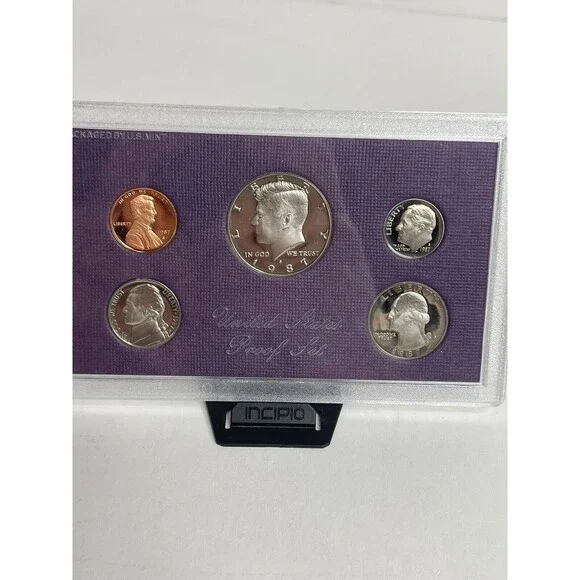 1987 S PROOF Set in Original Box US Mint with COA (5 Coin Set) - Picture 1 of 4